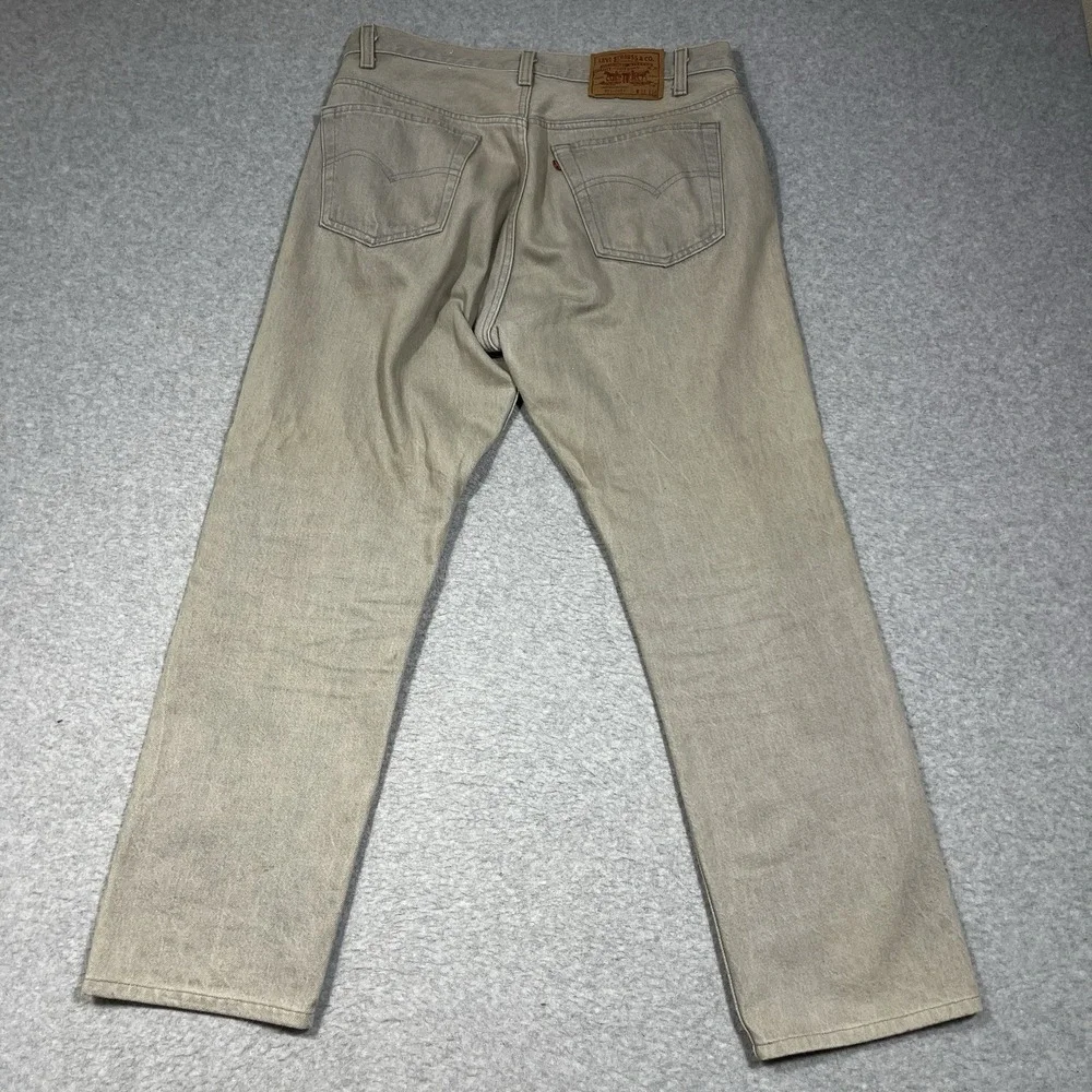 Vintage Levis Jeans Mens 33x30 (Fit 32x28) Gray 501xx Straight Made in USA 80s